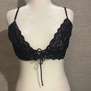 Elegant Black Lace Bralette